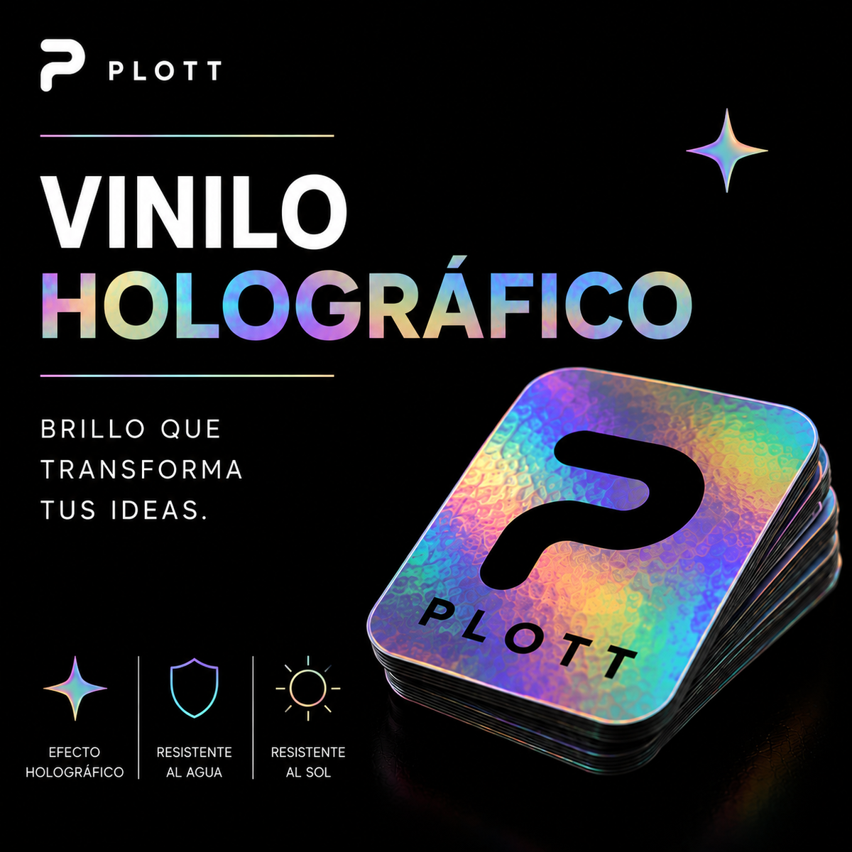 Sticker Holograficos Personalizados