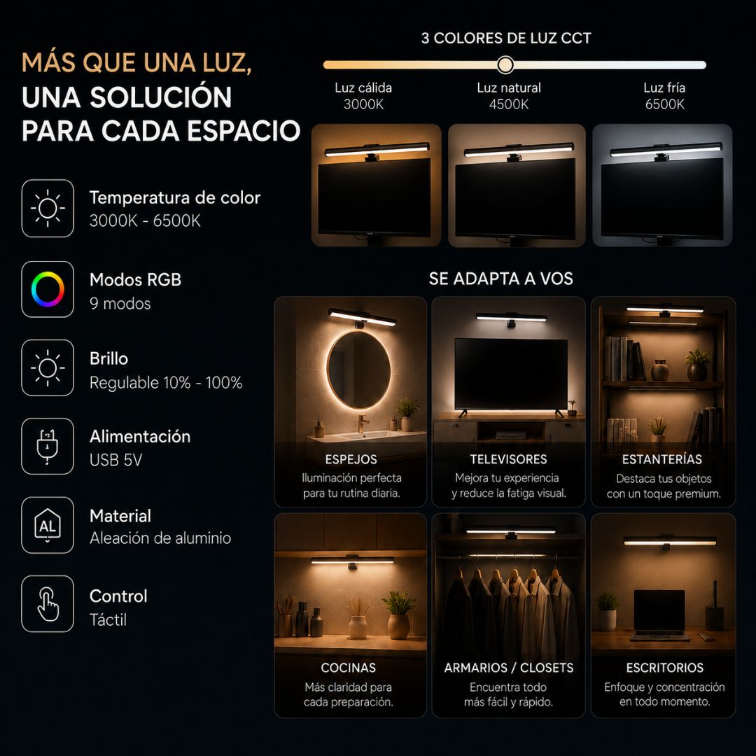 Barra de Luz LED RGB Inteligente