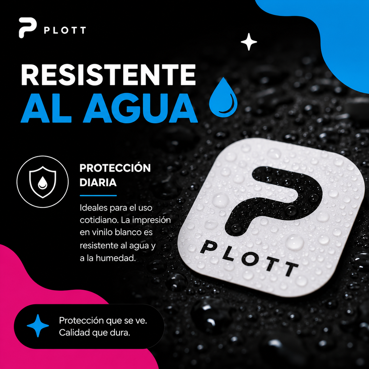Sticker Vinilo Blanco Personalizados