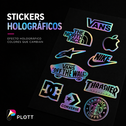 Sticker Holograficos Personalizados
